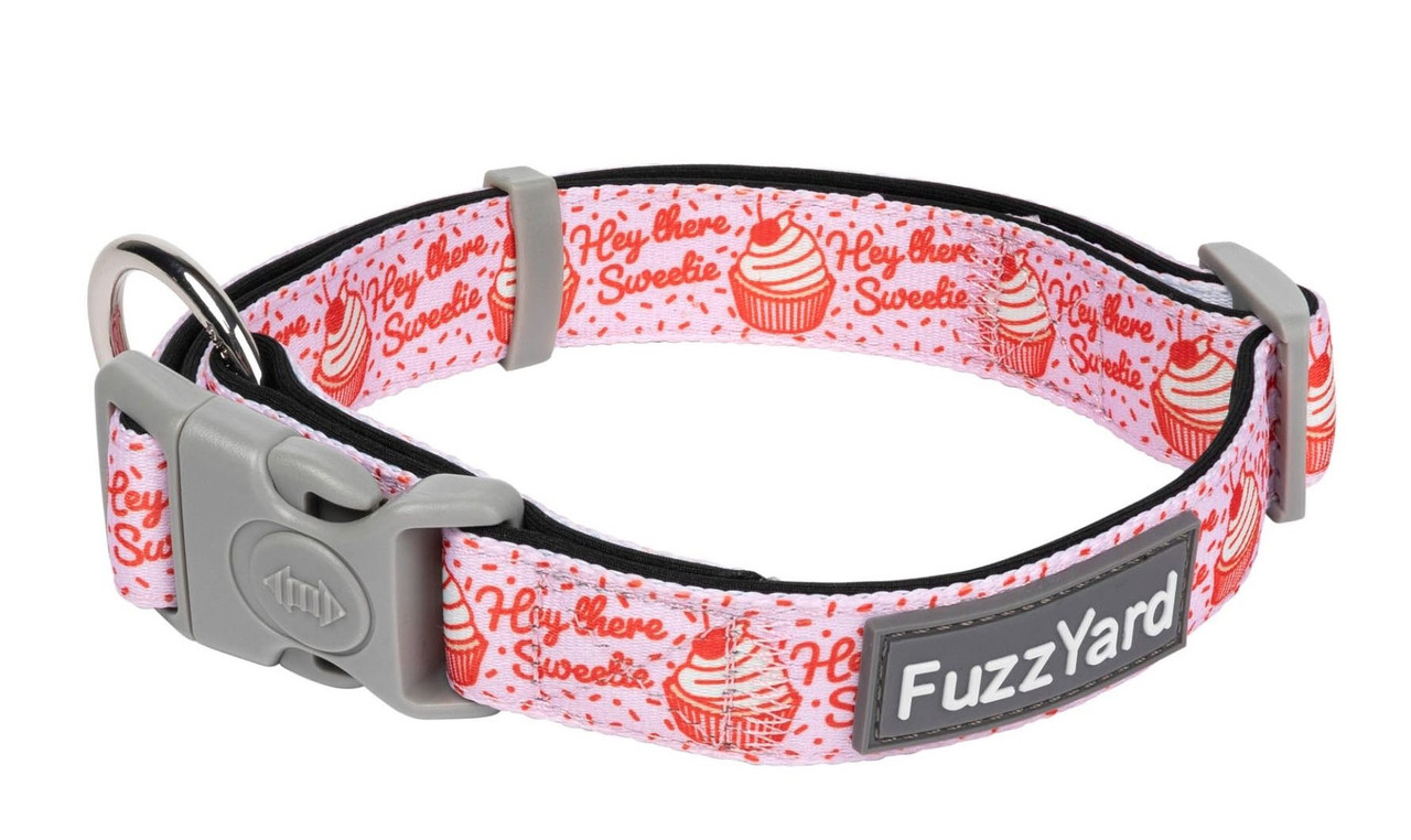 FuzzYard Hey There Sweetie Cupcake Dog Collar