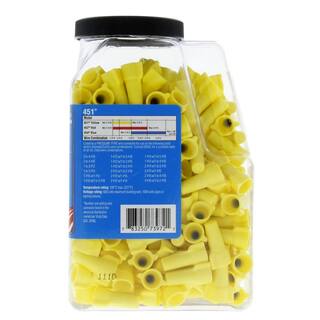 IDEAL 451 Yellow WING-NUT Wire Connectors (250-Pack) 30-1451J