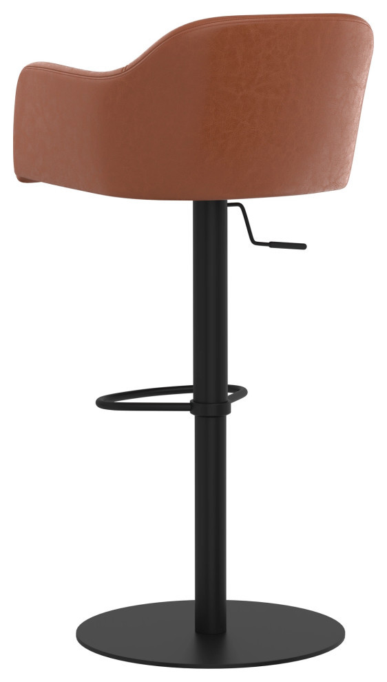 Hensley Adjustable Stool   Industrial   Bar Stools And Counter Stools   by Sunpan Modern Home  Houzz