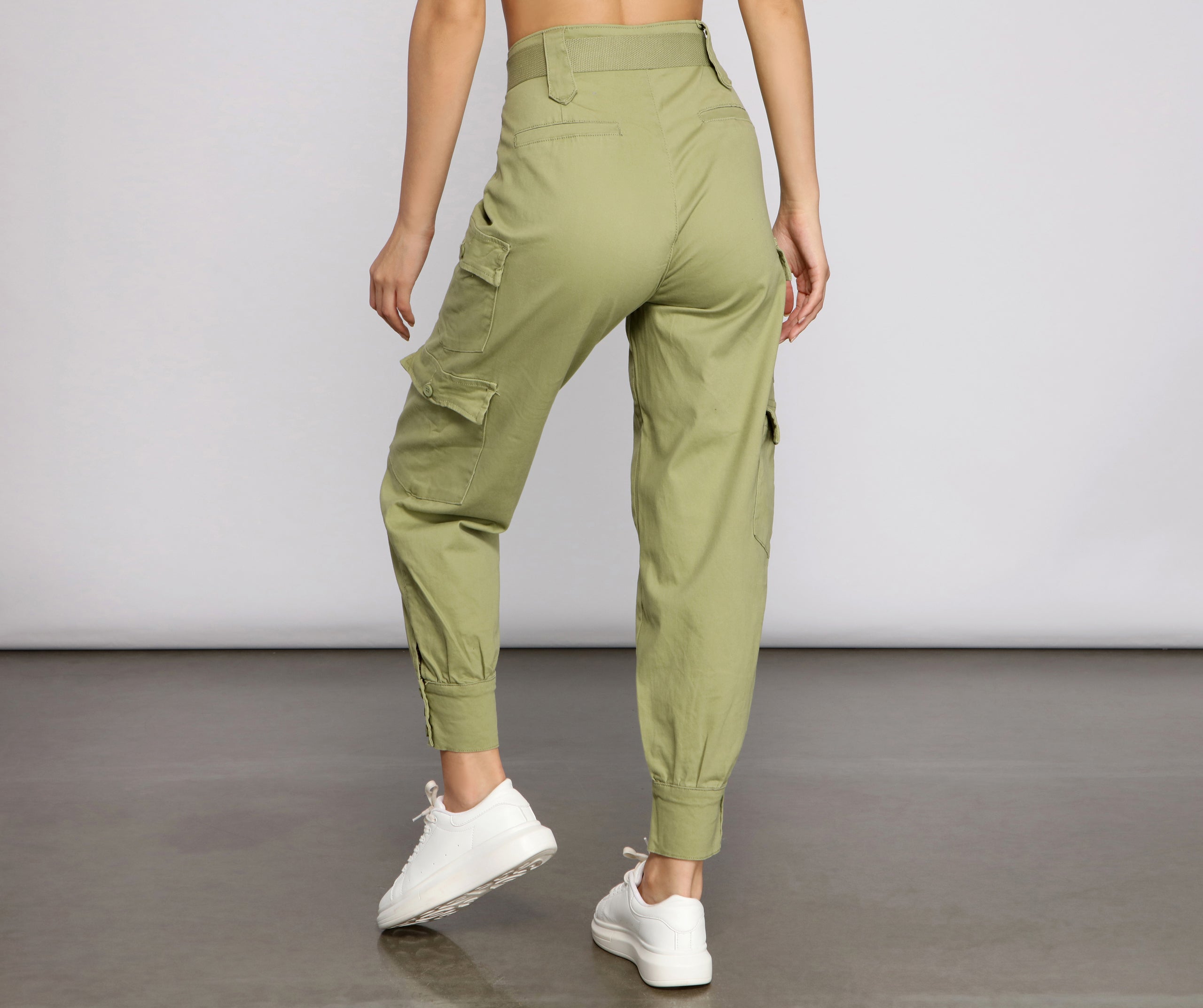 Boldly Belted Cargo Joggers