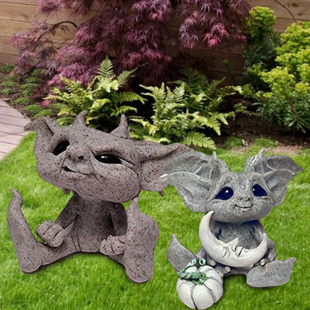 Home Decor Cartoon Fairy Ornament Garden Statue Sculpture Baby Goblin Garden Micro Landscape 2