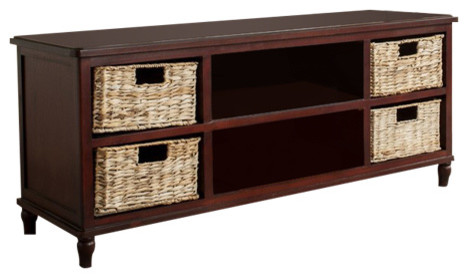 Rooney TV Unit   Tropical   Entertainment Centers And Tv Stands   by HedgeApple  Houzz