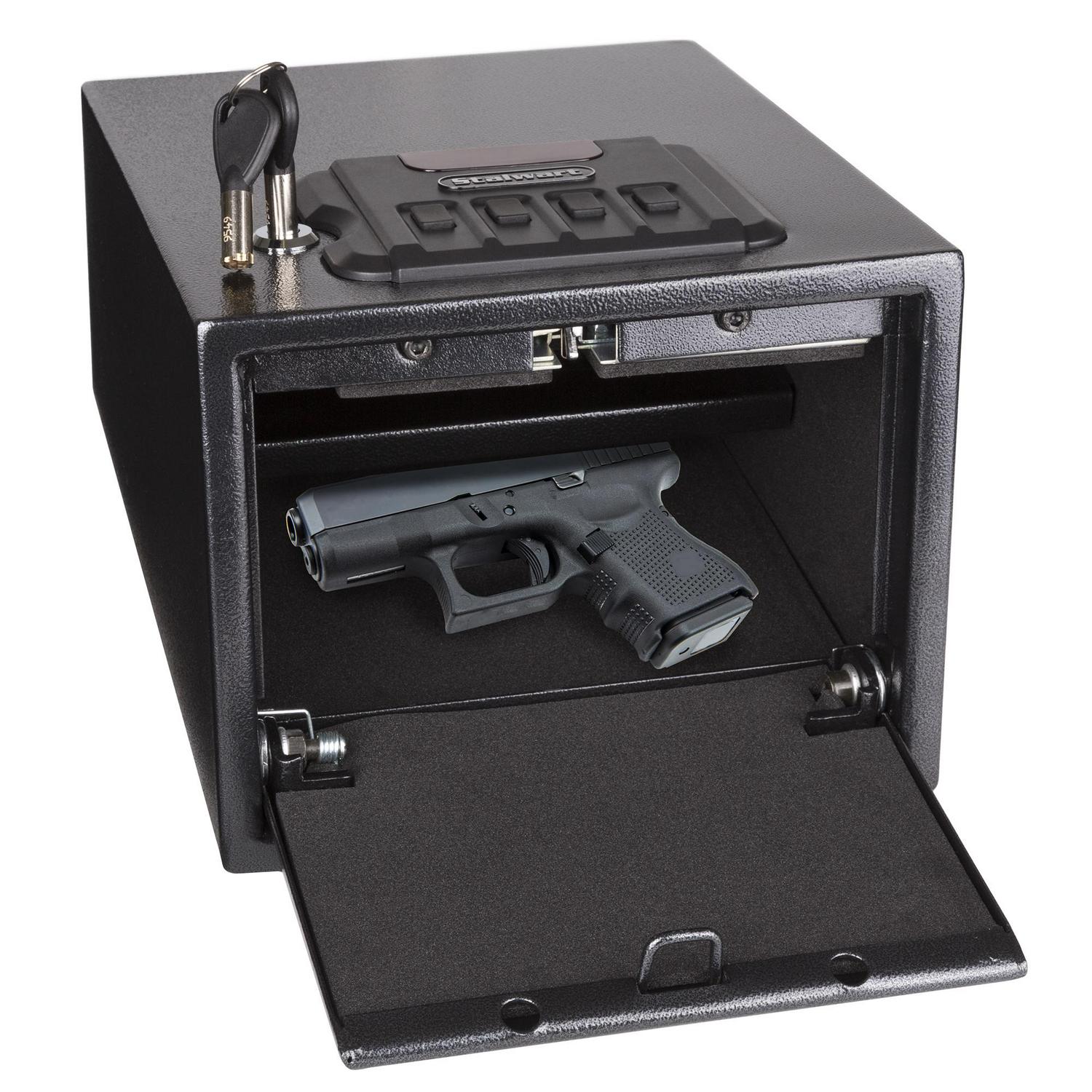 Stalwart Gun Safe with Digital Lock and Manual Override Keys