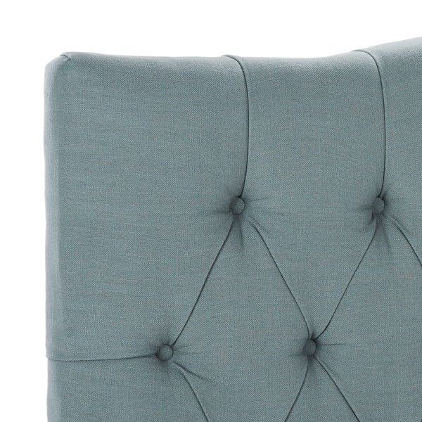 Safavieh Axel Sky Blue Upholstered Tufted Headboard (Full) - - 8306982