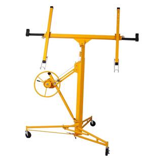 Tatayosi 11 ft. Drywall Panel Hoist Jack Lifter Drywall Lift Panel Lift in Yellow J-H-W46537283