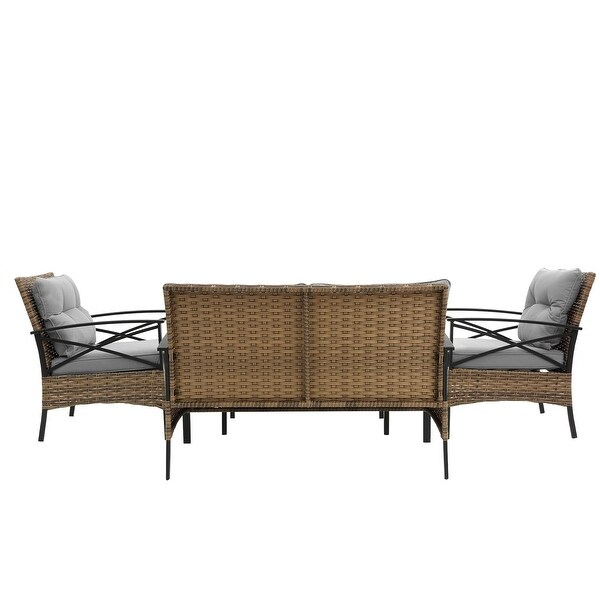 4Piece Steel Patio Conversation Set