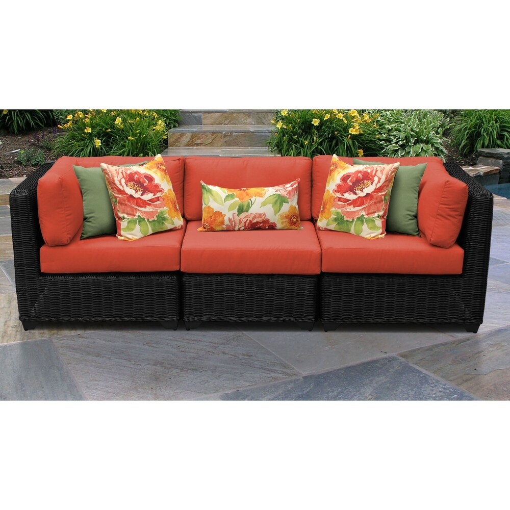 Venice 3 Piece Outdoor Wicker Patio Furniture Set