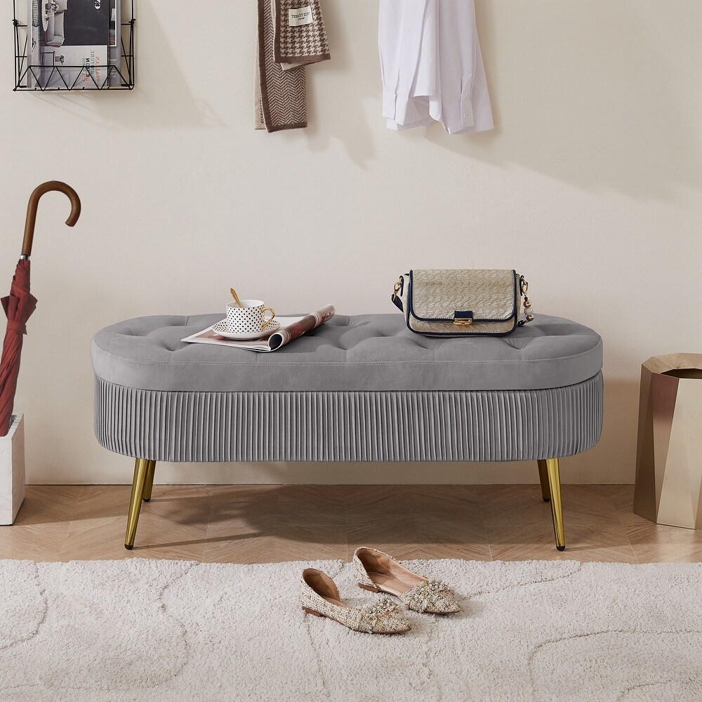 Oval Storage Bench