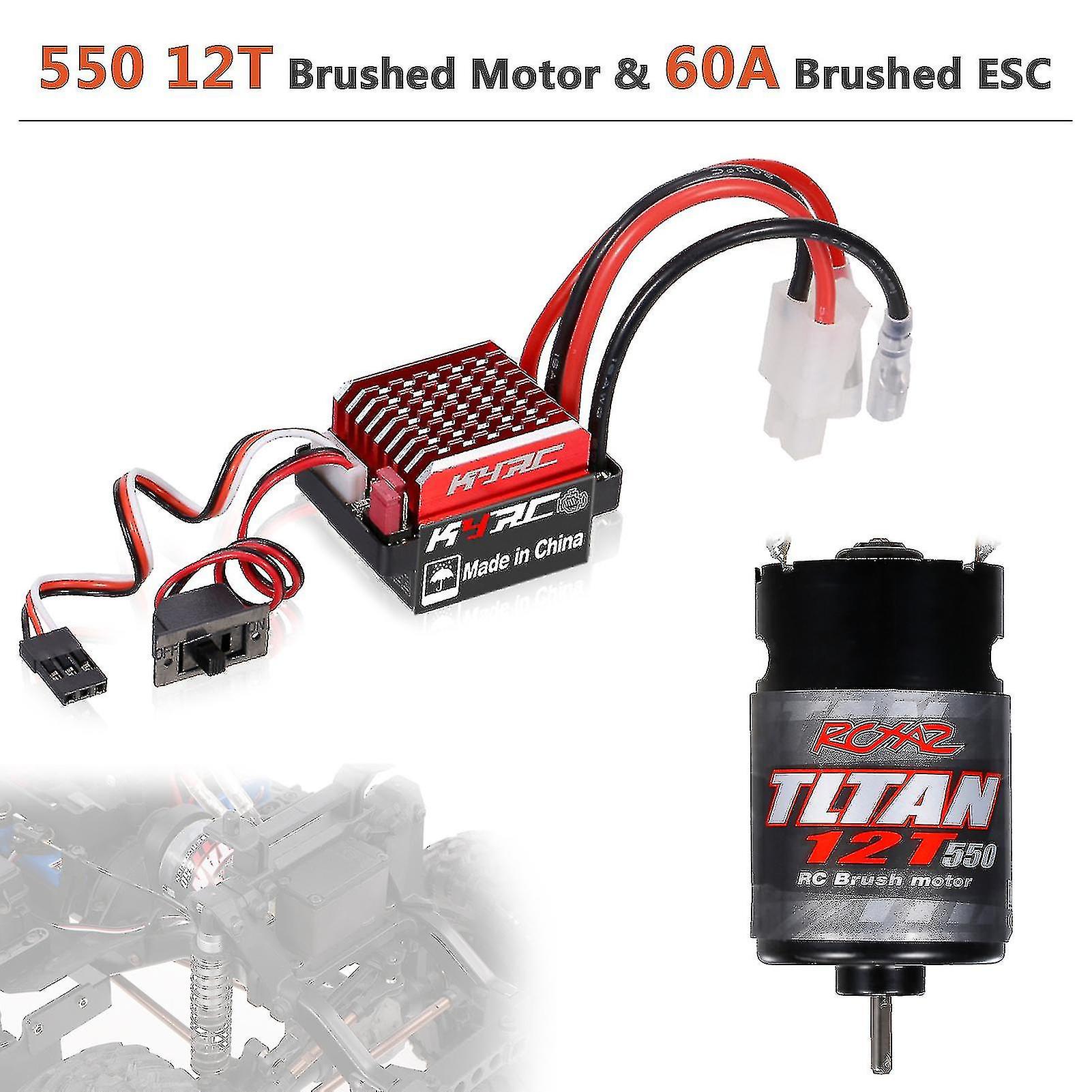 Brushed Motor Smooth Tough Corrosion-resistant Precise Stable Metal Rock Crawler Motor Esc For 550