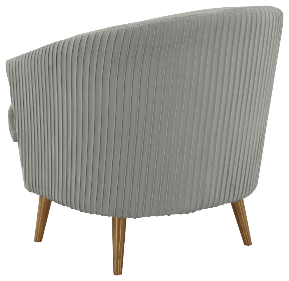 Jules Velvet Accent Chair   Midcentury   Armchairs And Accent Chairs   by TOV Furniture  Houzz