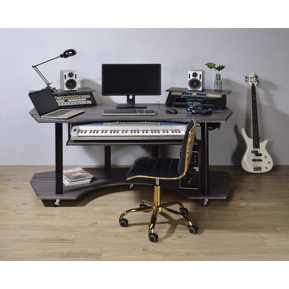Detroit Music Recording Studio Desk with Keyboard Tray