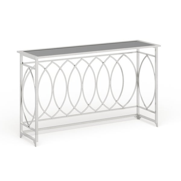 Silver Iron Traditional Console Table 32 x 54 x 16 - 54 x 16 x 32