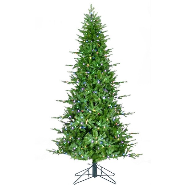 Christmas Time 6.5ft. Kringle Pine Artificial Christmas Tree with Multicolor C6 LED Lights and Remote Control