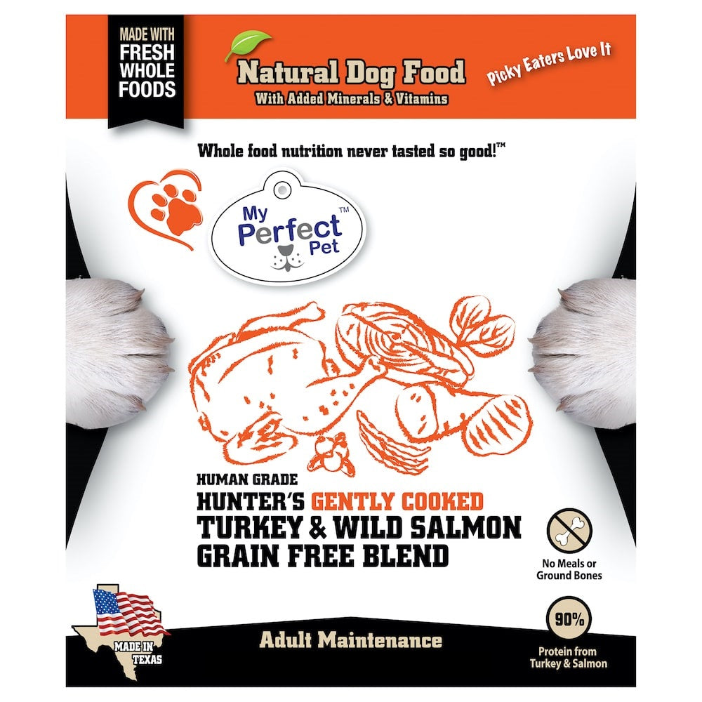 My Perfect Pet Hunter Turkey and Salmon Blend Grain-Free Frozen Dog Fo;