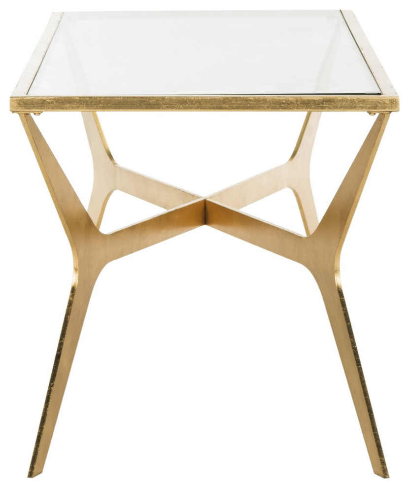 Leslie Gold Leaf Coffee Table   Contemporary   Coffee Tables   by AED Luxury Home Decor  Houzz