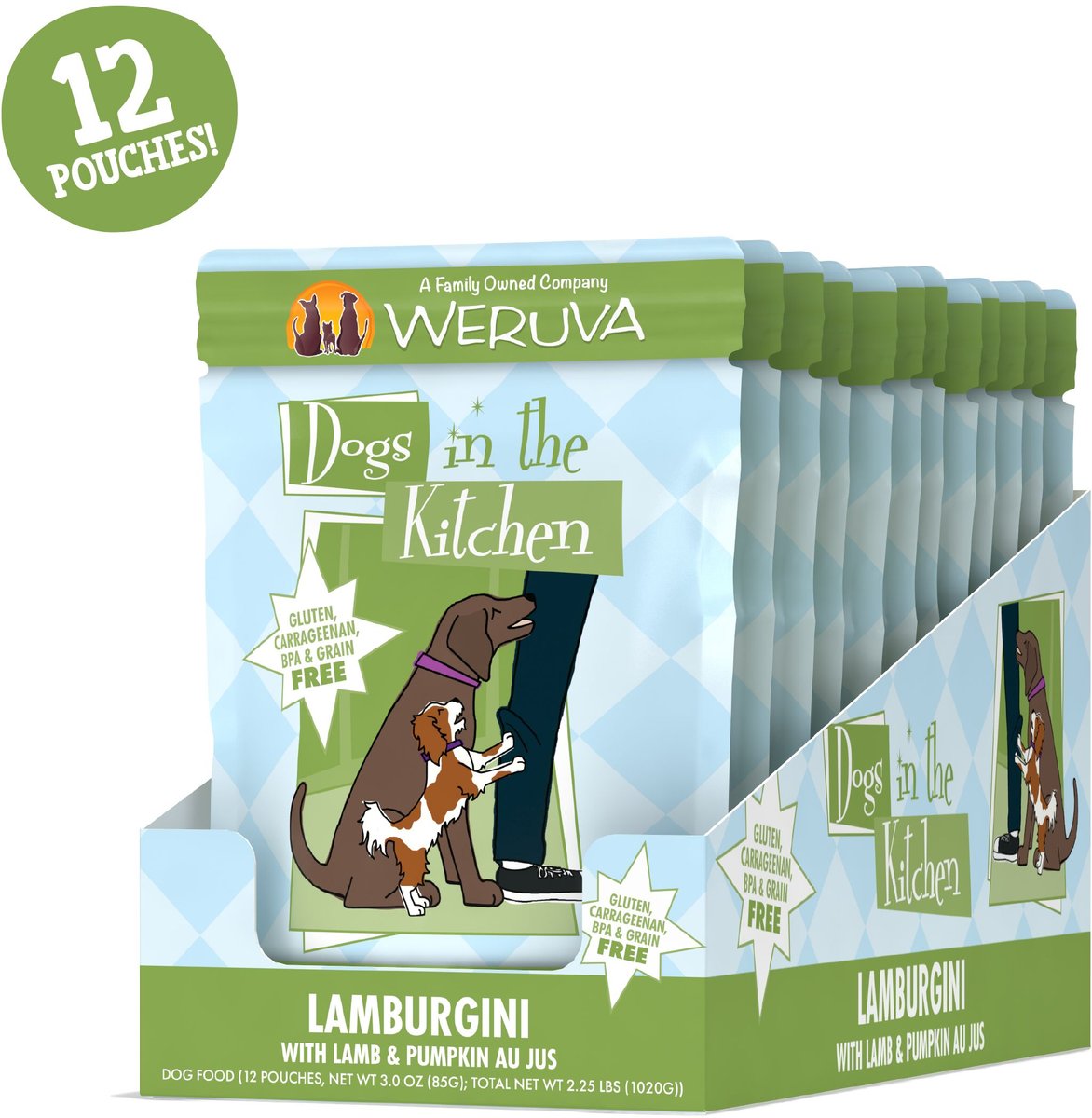 Weruva Dogs in the Kitchen Lamburgini with Lamb and Pumpkin Au Jus Grain-Free Dog Food Pouches