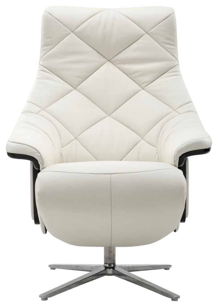 Darwin Modern Leather Cordless Powered Recliner with Diamond Back   Contemporary   Recliner Chairs   by World Source Design LLC  Houzz