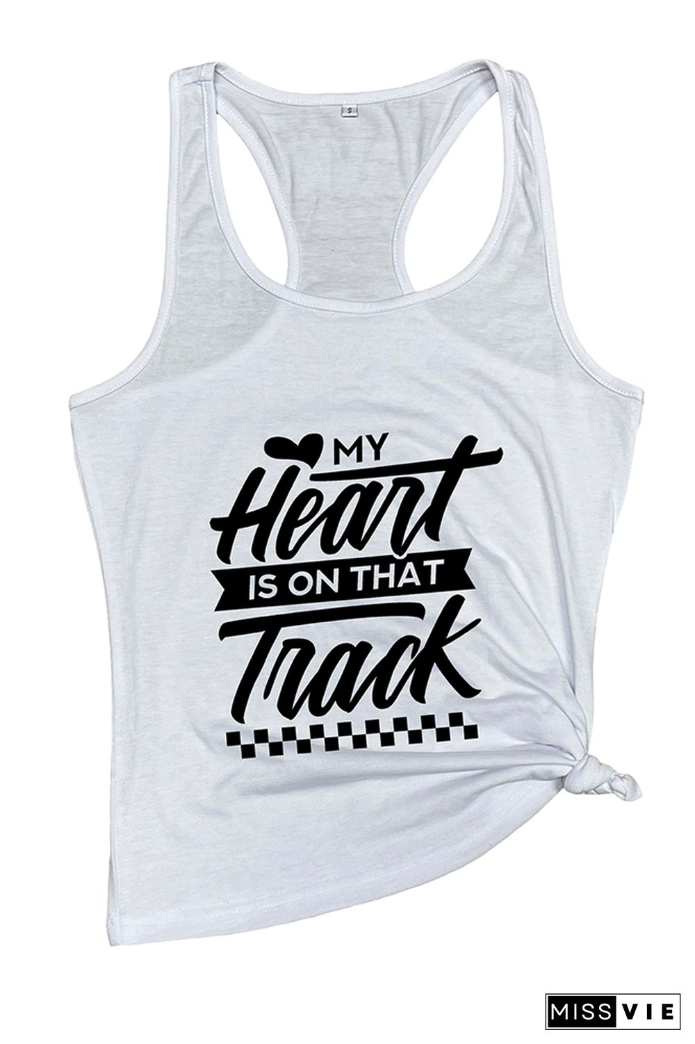 My Heart Is On That Track Tank Top Wholesale