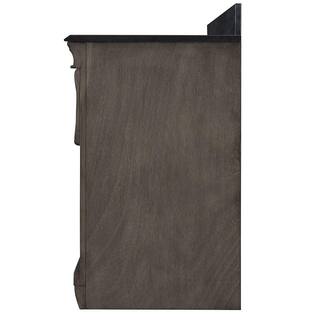 Home Decorators Collection Naples 36 in. W Bath Vanity Cabinet Only in Distressed Grey with Left Hand Drawers NADGA3621DL