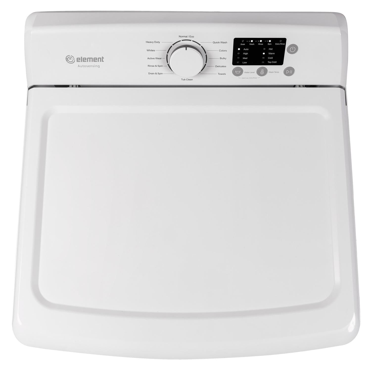 Element Appliance EATW2537CW Element Electronics 3.7 Cu. Ft. Top Load Washing Machine With Agitator - White (Eatw2537Cw)