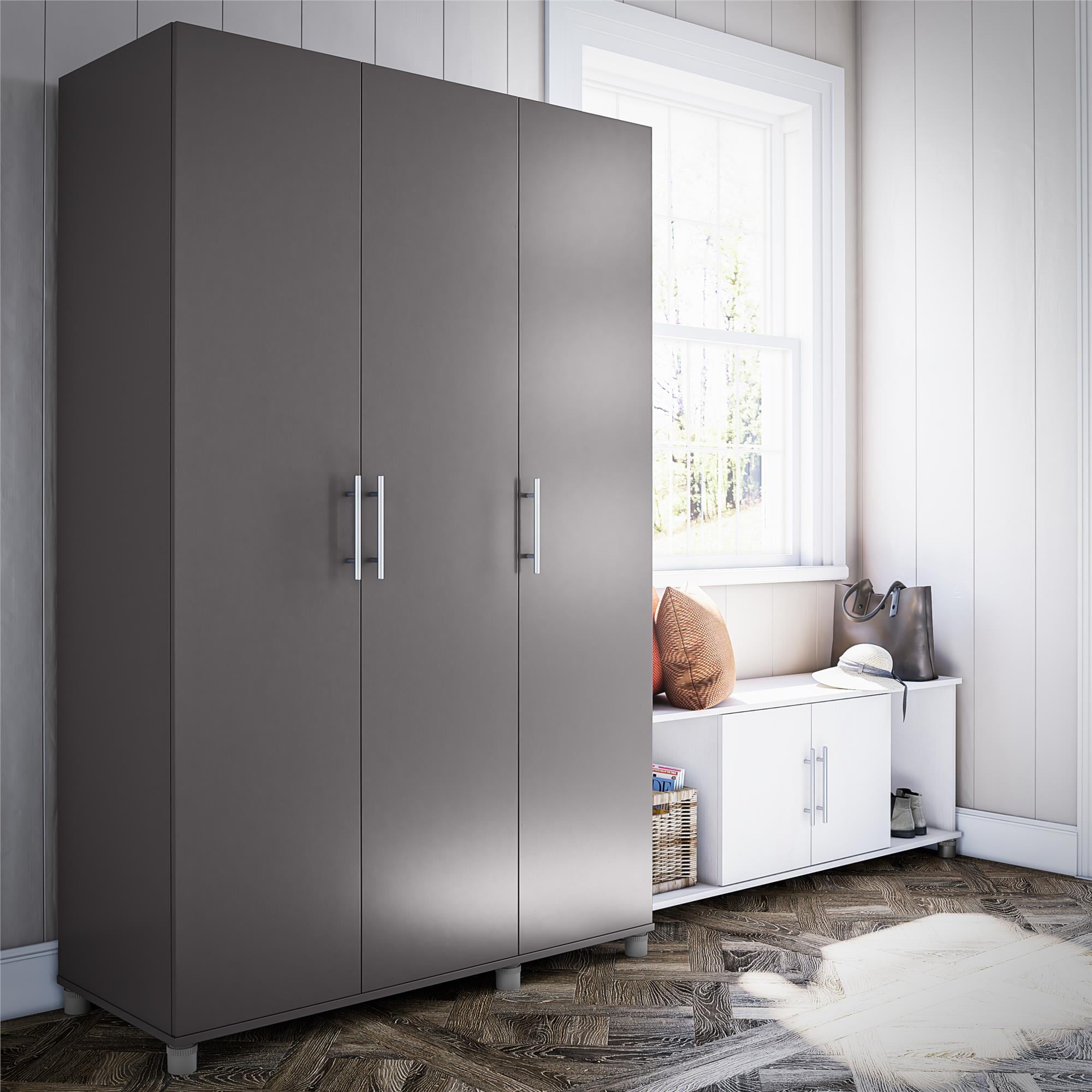 Systembuild Evolution Westford 3 Door Wardrobe, Graphite Gray