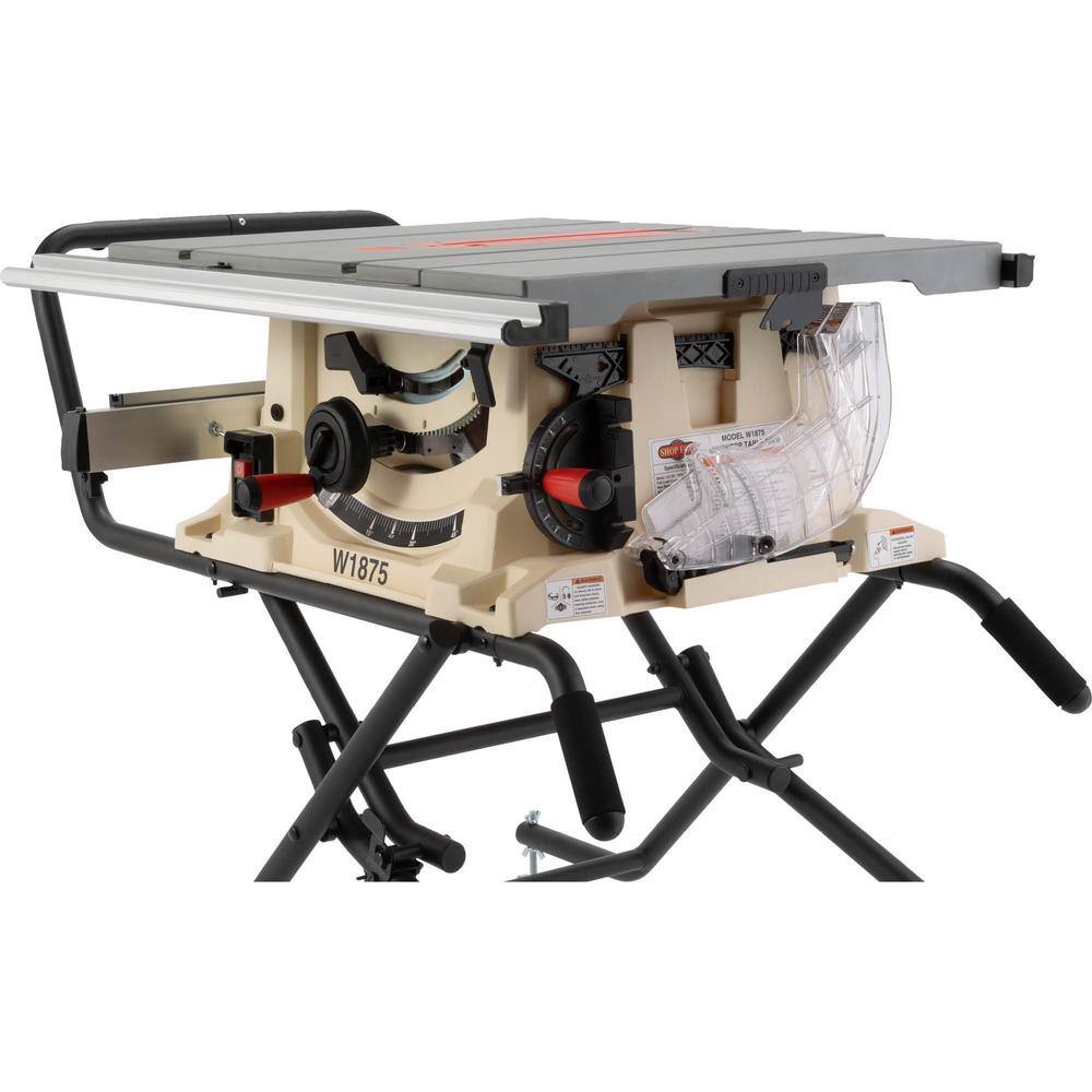 Shop Fox 2 HP Benchtop Table Saw with Stand W1875