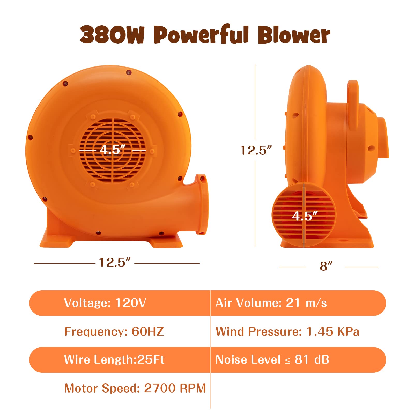 Costzon Air Blower, Bounce House Blower