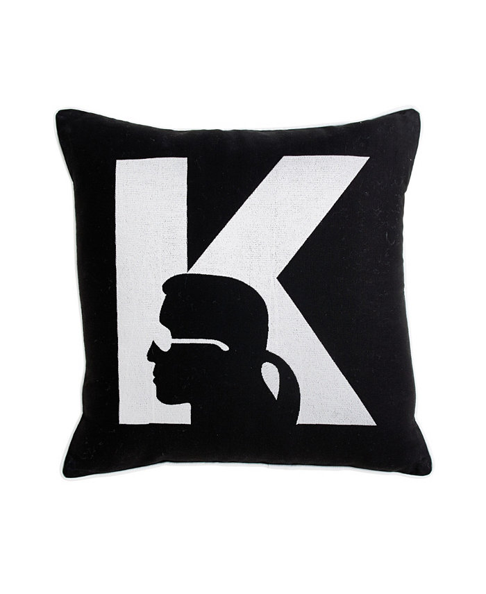 KARL LAGERFELD PARIS Silhouette Decorative Pillow， 18