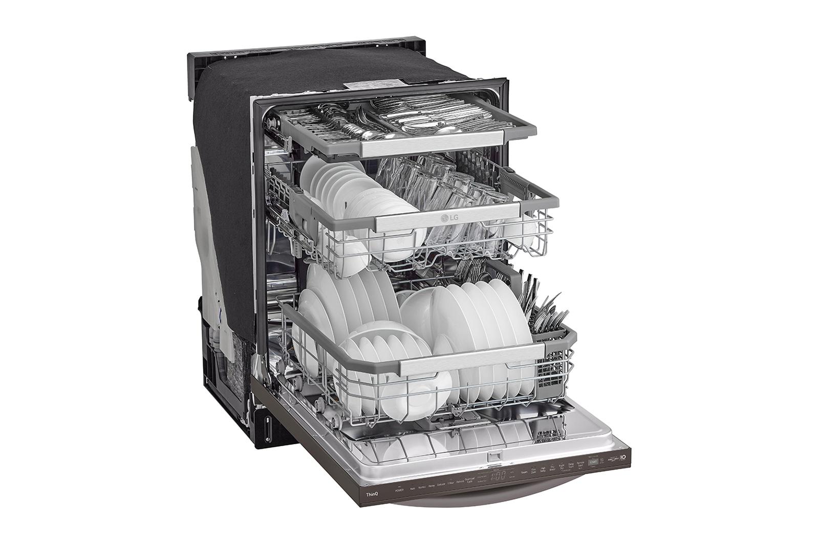 Lg LDTH7972D Smart Top Control Dishwasher With 1-Hour Wash & Dry, Quadwash™ Pro, Dynamic Heat Dry And Truesteam®