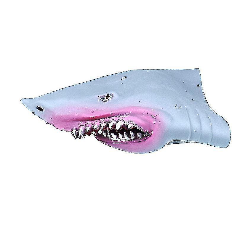 Shark Hand Puppet For Story Animal Head Gloves Kids Toys Gift(1pcsgray