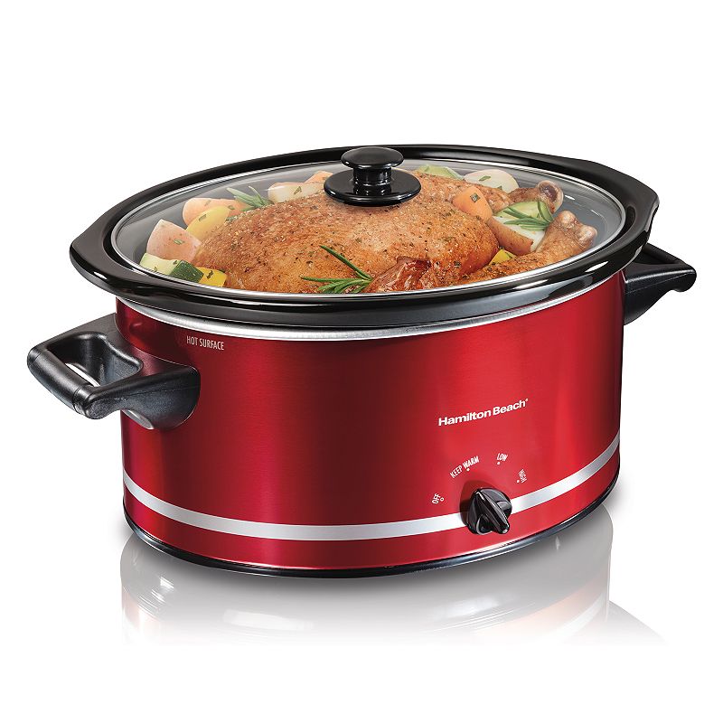 Hamilton Beach 8-qt. Metallic Slow Cooker