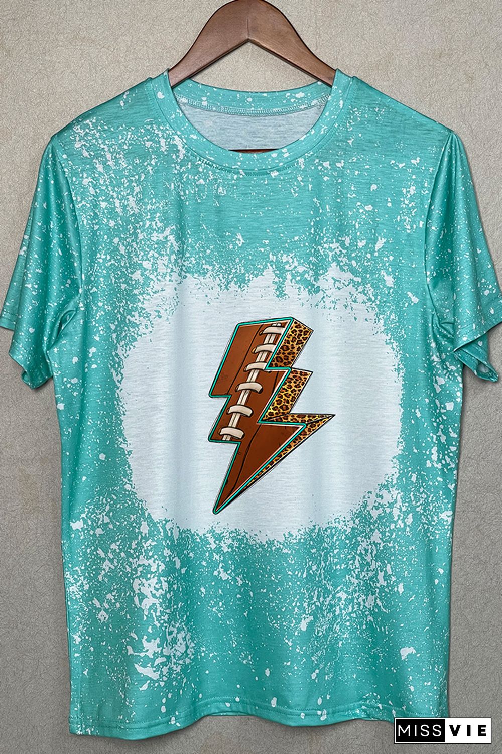 American Football Lightning Bolt Graphic Tee Wholesale