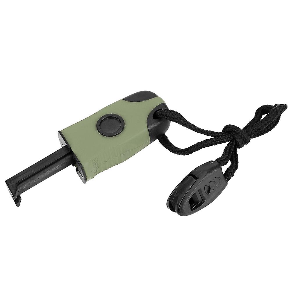 Magnesium Flint Stone Fire Starter Lighter Emergency Outdoor Survival Camping Army Green