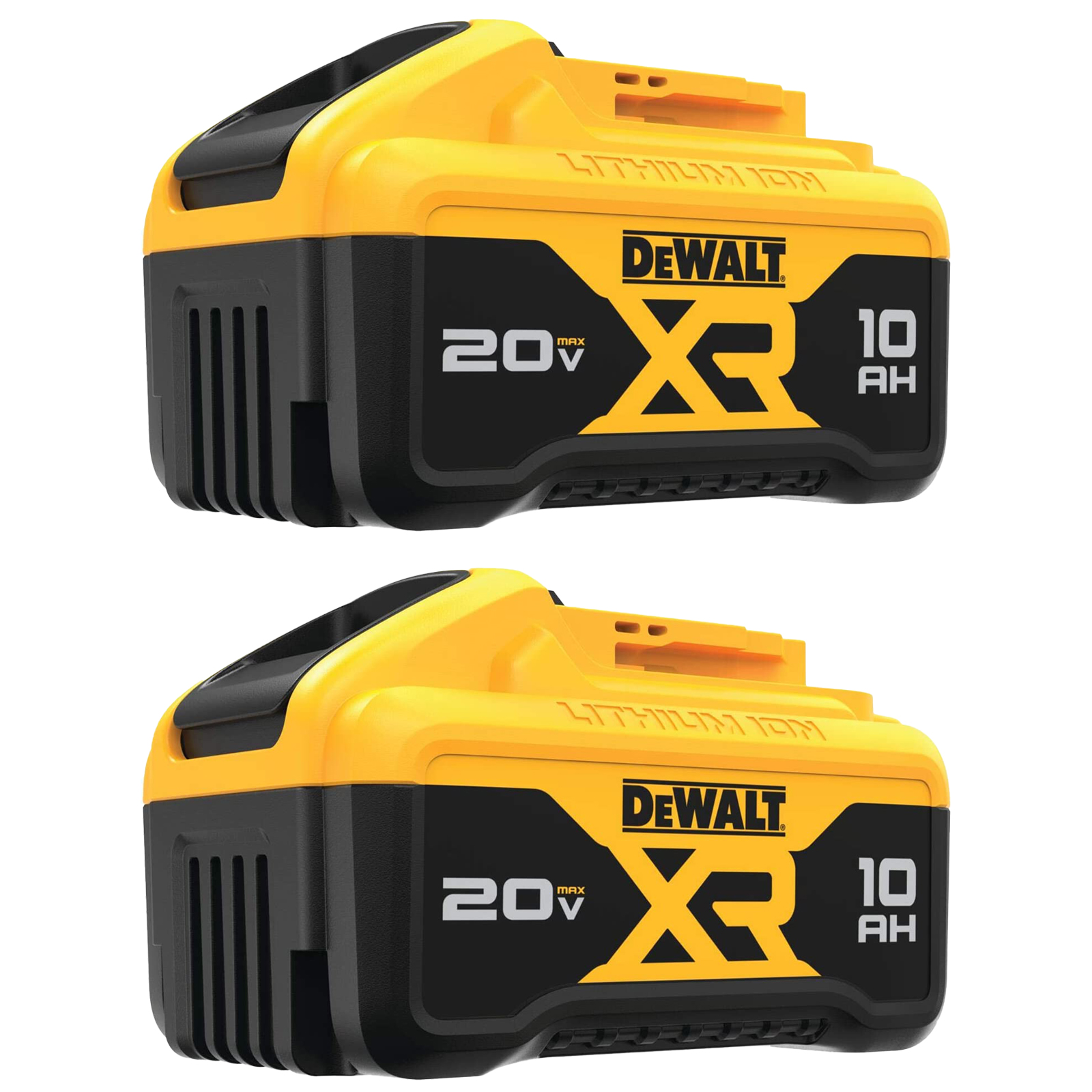 2 Pack DW DCB210 20V MAX XR 10.0 AH Lithium-Ion Battery