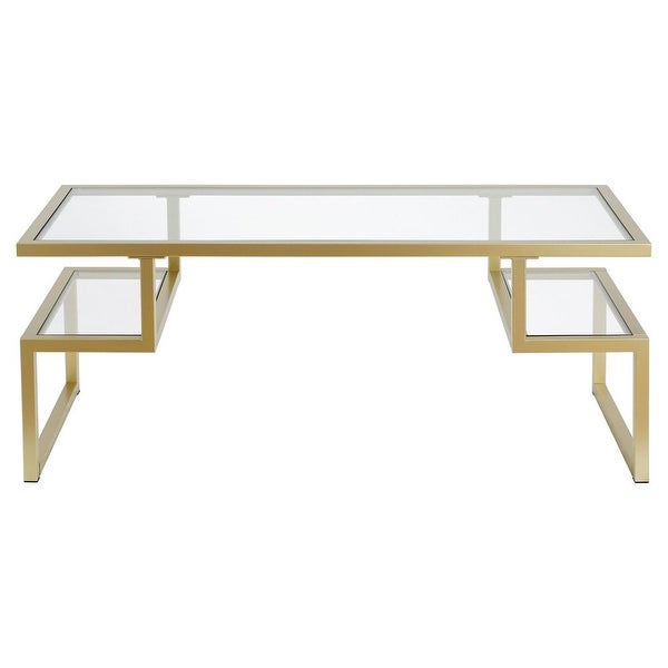 Contemporary Coffee Table with Glass Top