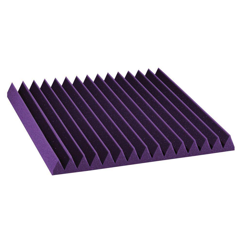 Auralex Studiofoam Wedges - 2 ft. W x 2 ft. L x 2 in. H - Purple (Half-Pack: 12 per Box) 2SF22PUR-HP