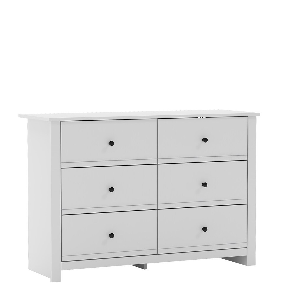 GALANO Genoa 6 Drawer Dresser 31.5 in. x 46.5 in. x 16.5 in.