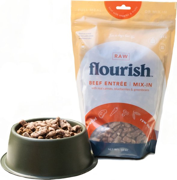 Flourish Beef Topper Freeze-Dried Dog Food