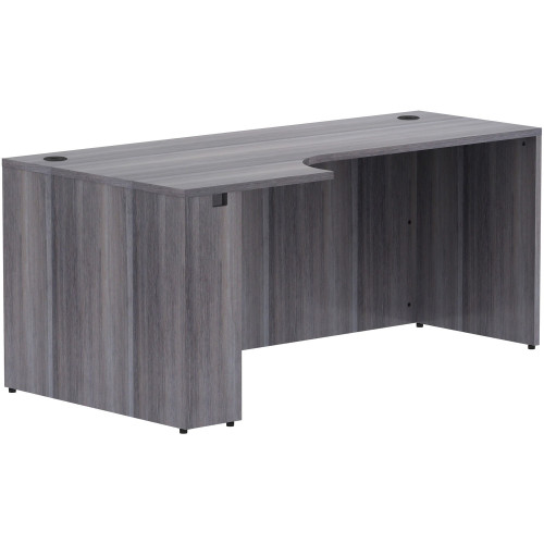 Lorell Weathered Charcoal Laminate Desking (69598)