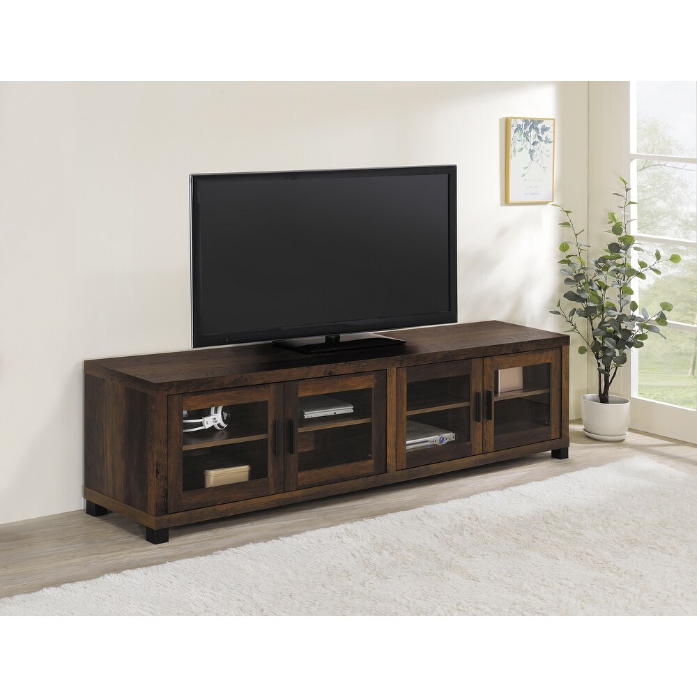 Coaster Furniture Sachin Rectangular TV Console with Glass Doors