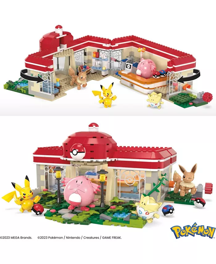 Pokemon MEGA Building Toy Kit  Forest Pokemon Center-648 Pieces