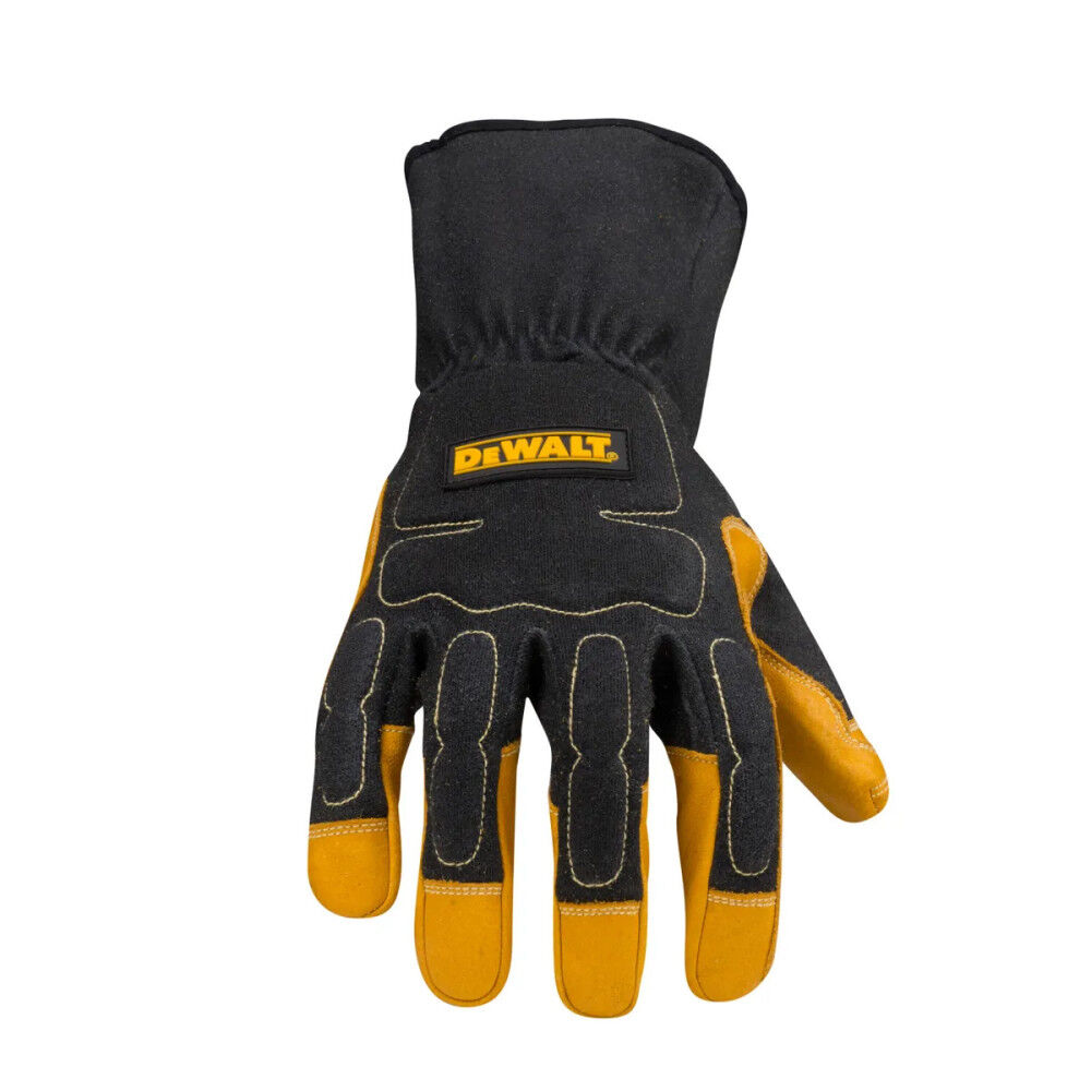 DW Welding Gloves Large Black/Yellow Premium Leather MIG/TIG DXMF02051LG from DW