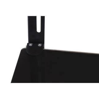 mount-it! AV Component Shelf for Wall Mounted TV 1 Tempered Glass Shelves MI-8401