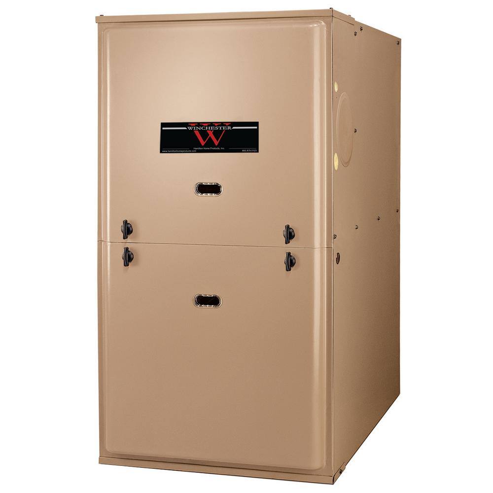 Winchester 80000 BTU 80% Efficient Residential Forced-Air Multi-Positional Single Stage Gas Furnace with ECM Blower Motor TM8E080B12MP11