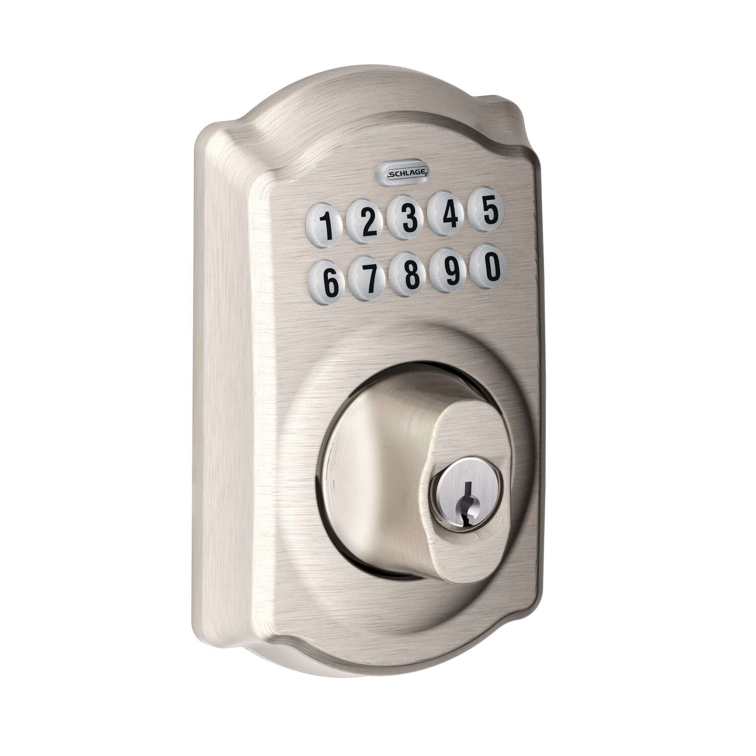 Schlage Satin Nickel Steel Electronic Deadbolt