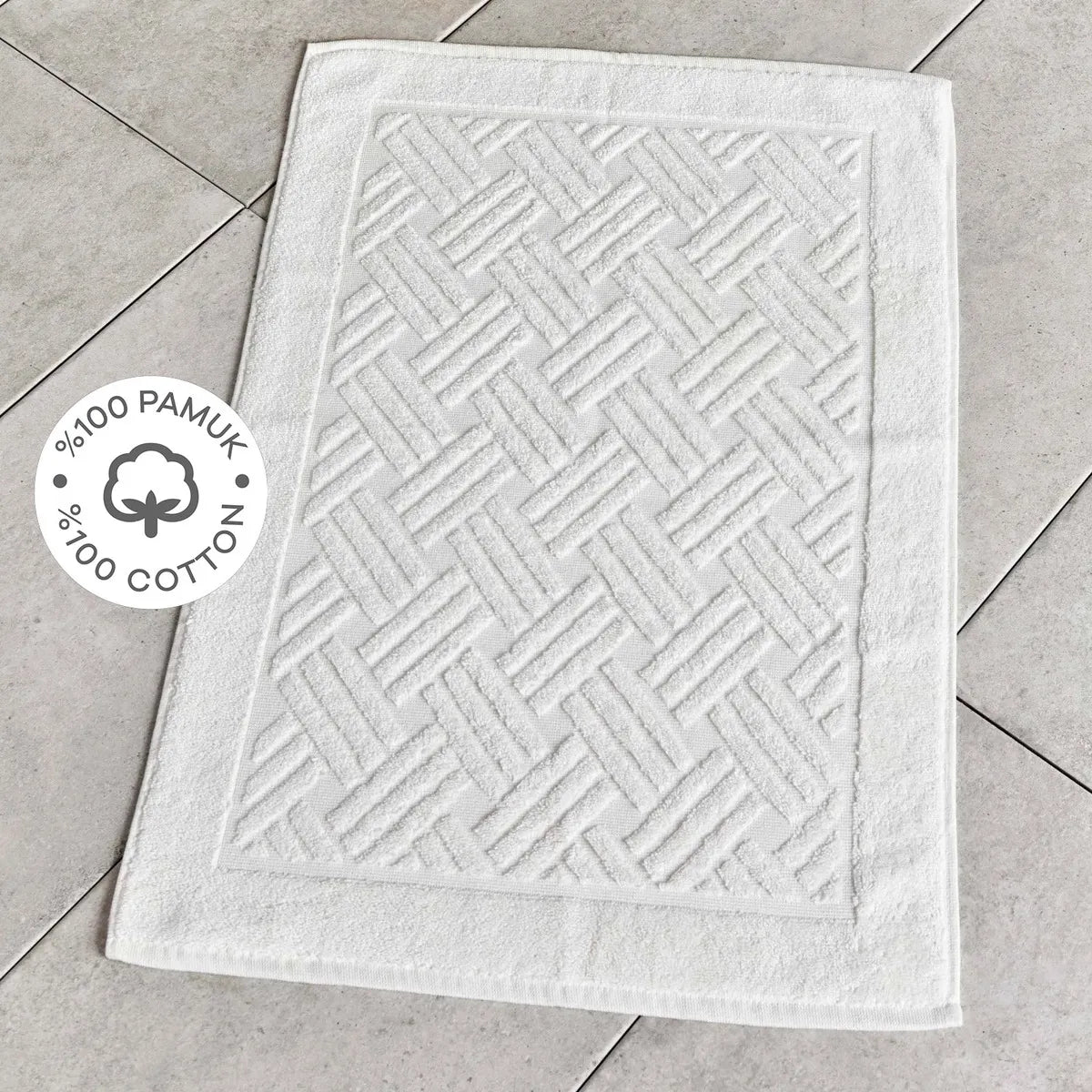 Karaca Home Elea White 100% Cotton Foot Towel 50X70 Cm 200.19.01.0197