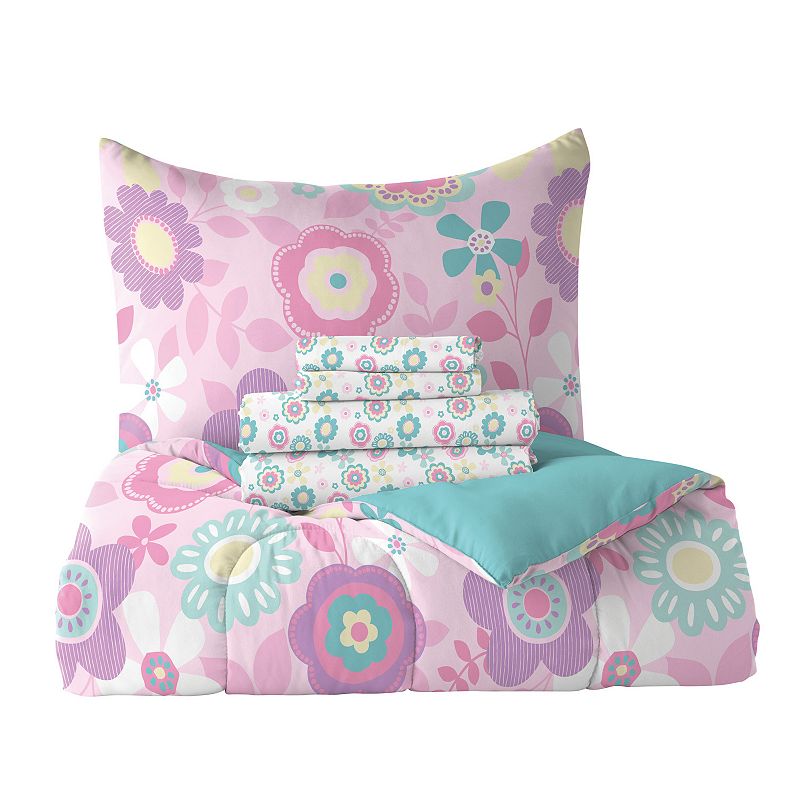 Dream Factory Fantasia Floral Comforter Set with Shams