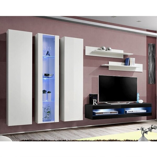 Fly C4 34TV Wall Mounted Floating Modern Entertainment Center