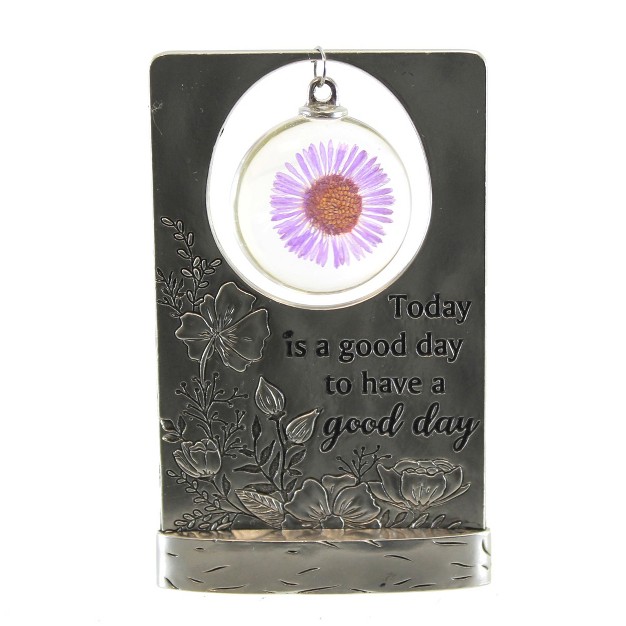 Home Decor Hello Sunshine Plaques One Plaque 3 Inches Encouragement Metal Silver