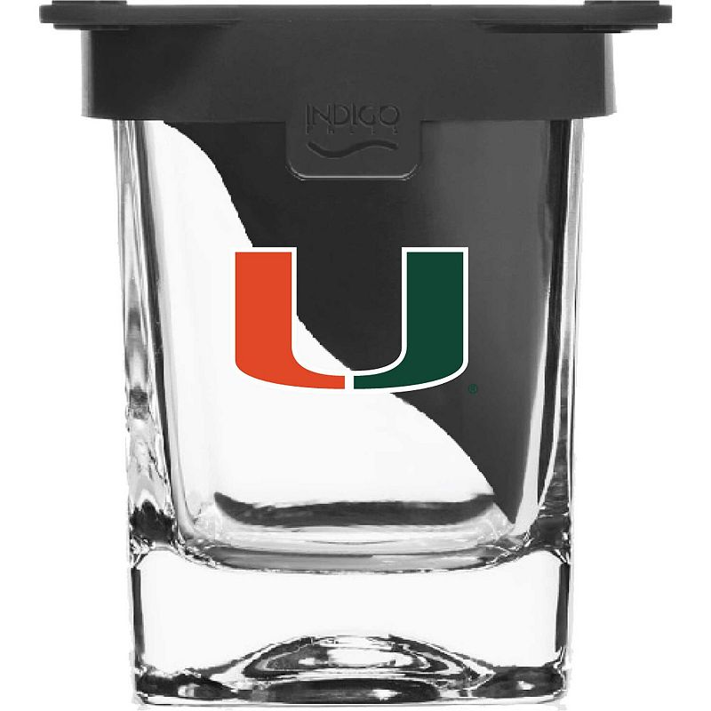 Miami Hurricanes 15oz. Ice Wedge Glass